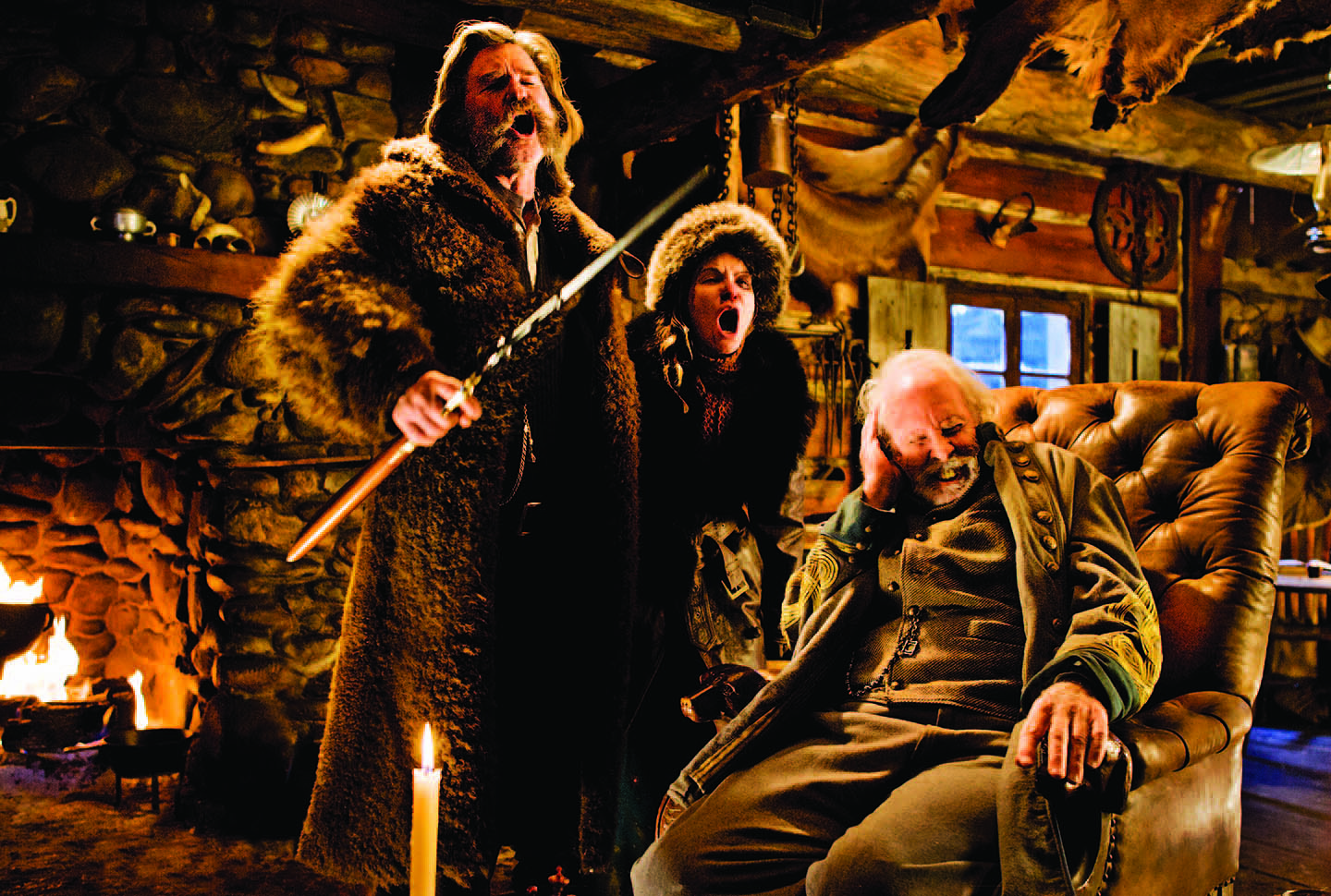 In The Hateful Eight, Bruce Dern stars as Confederate Gen. Sanford Smithers — a role written especially for him by director Quentin Tarantino. Photography: Andrew Cooper, SMPSP © 2015 The Weinstein Company. All Rights Reserved.