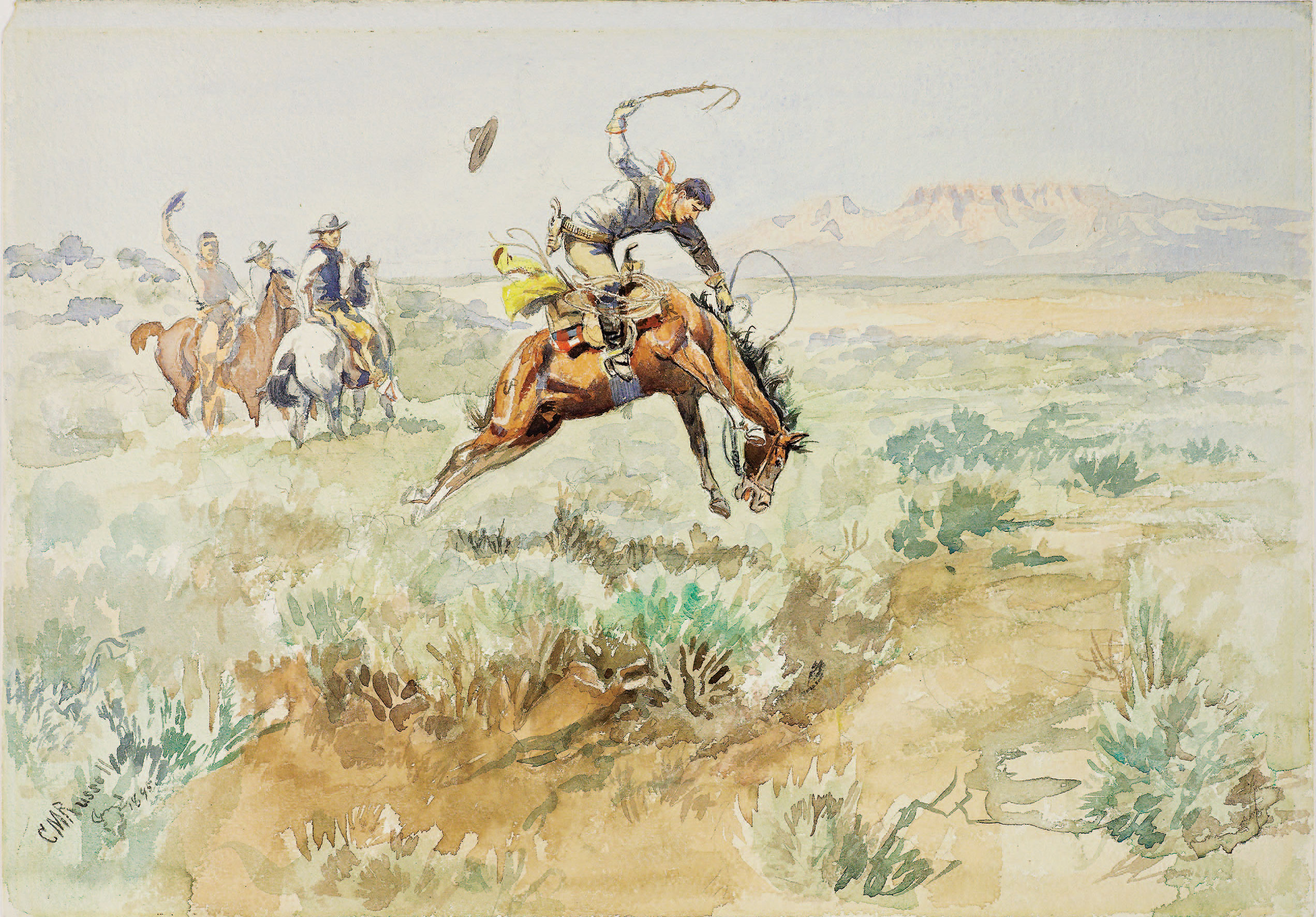 Bronco Busting, 1895. Photography: Amon Carter Museum of American Art.