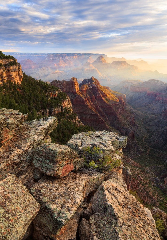 A Summer Morning on the Rim of the Grand Canyon.