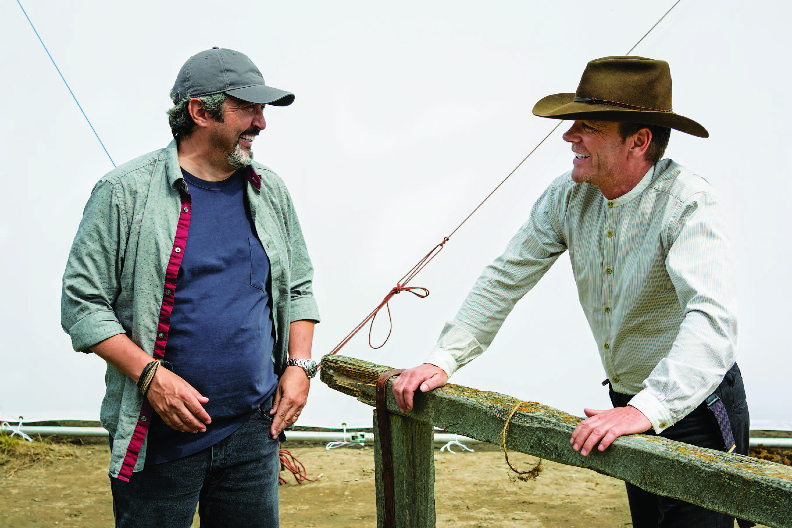 Kiefer didn’t have to look far to find a director for his film venture. He quickly convinced Jon Cassar (left), who didn’t have any prior film experience but had worked with Kiefer over 13 years on the set of 24. “Every actor and director wants to do a western,” Cassar has said. Photography: Courtesy Momentum Pictures © 2016 