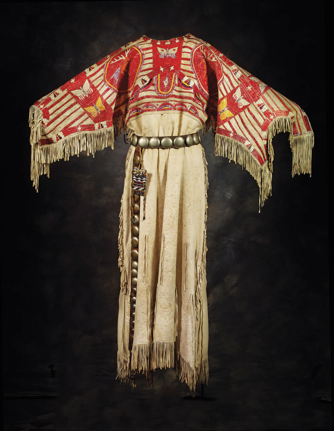 Quilled dress, Western Sioux, ca. 1880. 