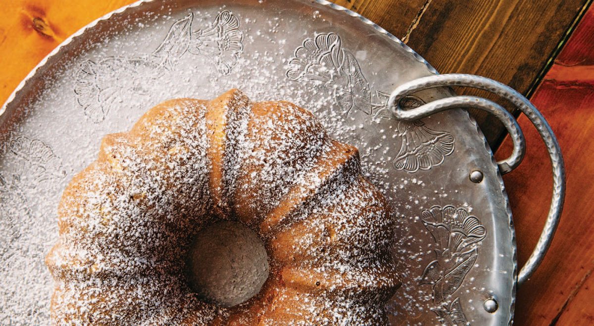 This spiced wine cake will bring the holly and the jolly.
