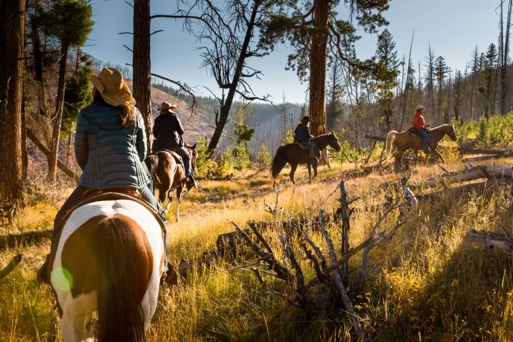 Guests of the Montana luxury ranch resort enjoy jam-packed