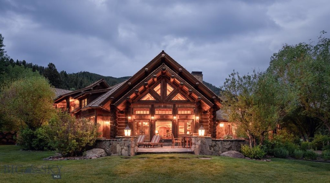 Hot Property Gallatin River Log Home Cowboys and Indians Magazine