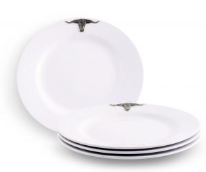 Longhorn Melamine Lunch Plates