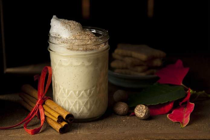 eggnog is a holiday tradition and savory spice makes it easy