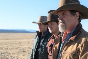Outer Range, Perry Abbott (played by Tom Pelphrey), Rhett Abbott (played by Lewis Pullman), Royal Abbott (played by Josh Brolin)