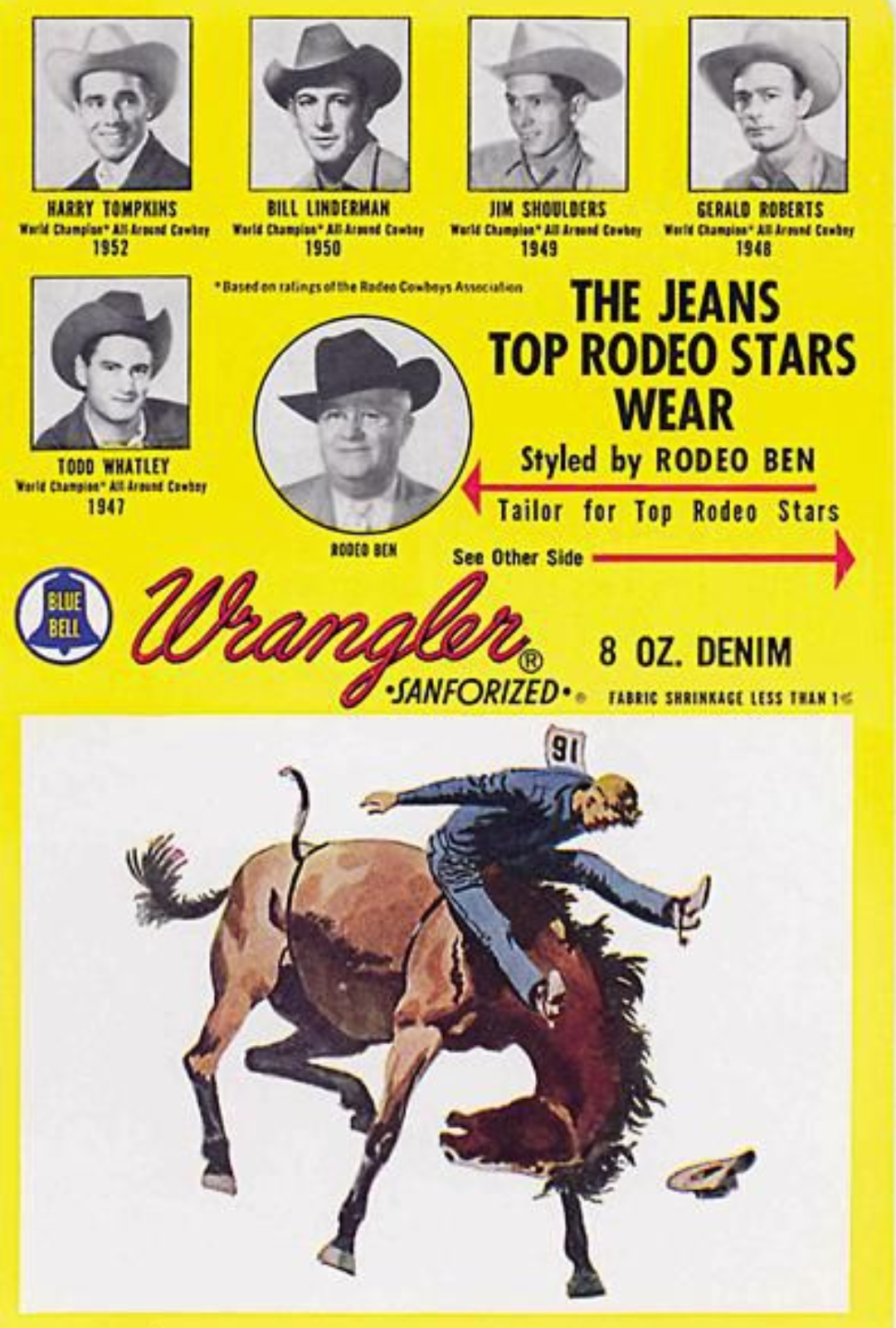 Wrangler Vintage Rodeo Ben Poster - Cowboys and Indians Magazine