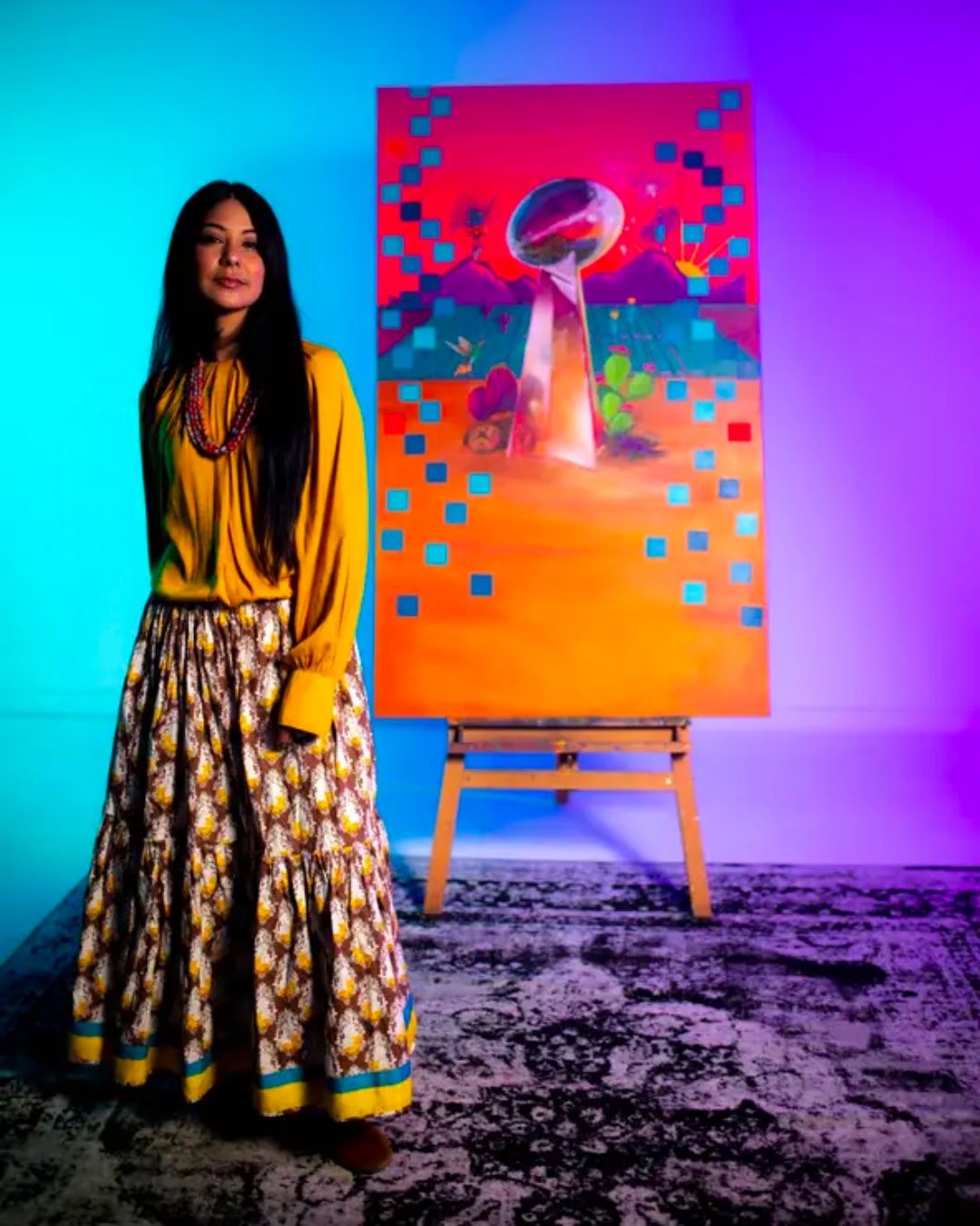 NFL partners with first Chicana, Native American artist