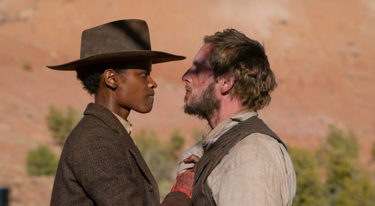 Letitia Wright and Jamie Bell