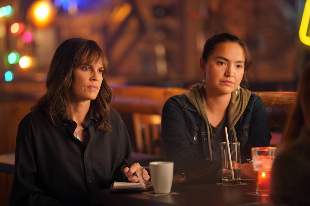 Hilary Swank and Grace Dove in "Alaska Daily"
