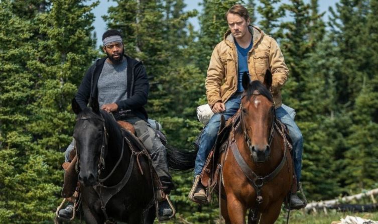Mustafa Speaks and Michael Dorman in "Joe Pickett"