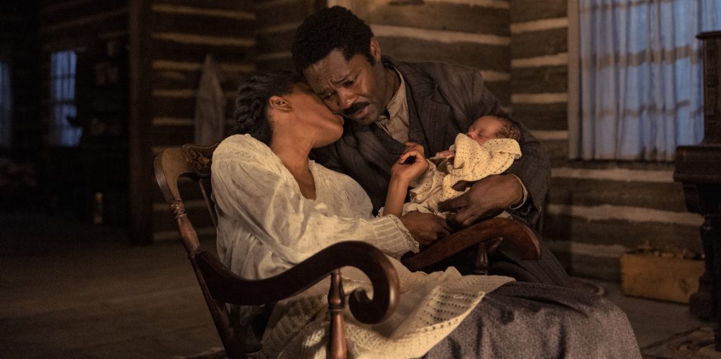 Lauren E. Banks as Jennie Reeves and David Oyelewo as Bass Reeves in "Lawmen: Bass Reeves"