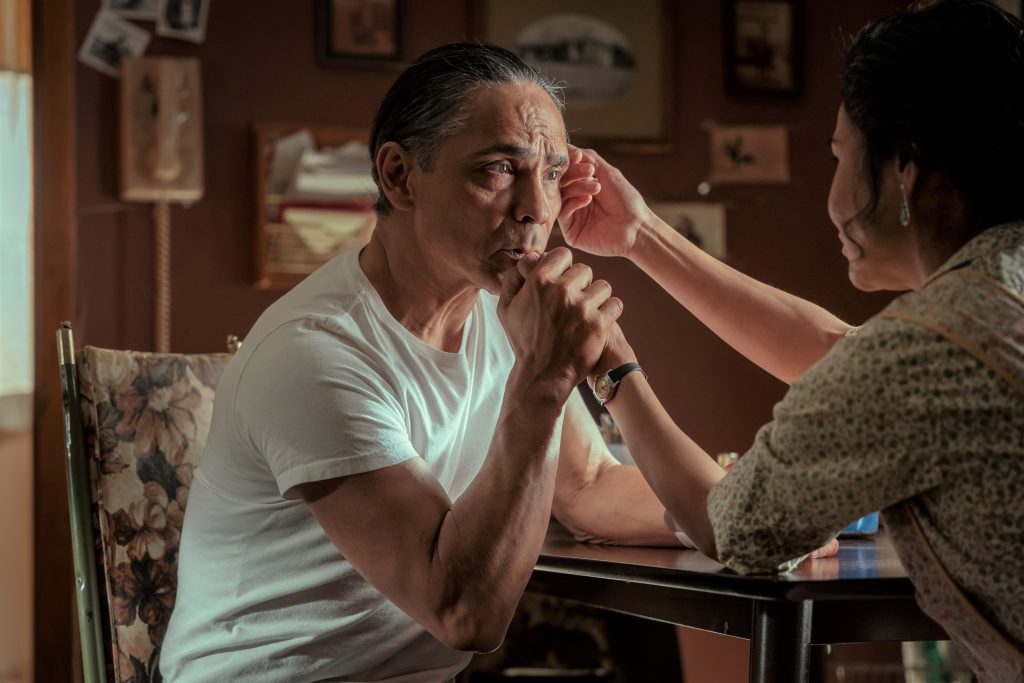 Zahn McClarnon and Deanna Allison in "Dark Winds"