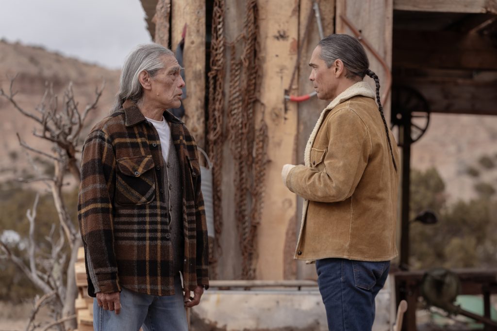 Zahn McClarnon and Joseph Runningfox in "Dark Winds"