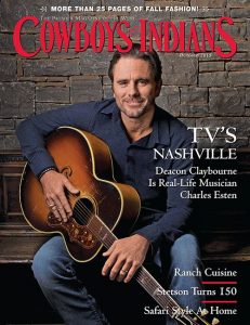 Charles Esten on cover of Cowboys & Indians Magazine