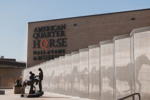 Exterior of the American Quarter Horse Hall of Fame and Museum.