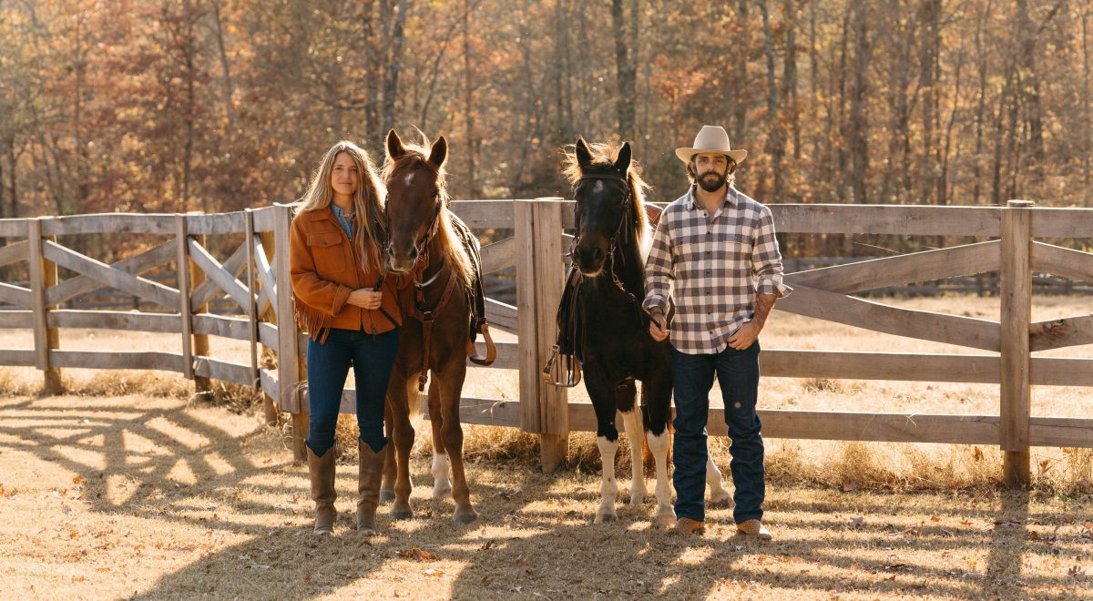 Lauren Akins and Thomas Rhett, for Ranger Station's Cowboy & Daisy fragrances