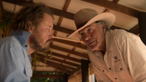 Robert Taylor and Michael Dorman in "Territory"