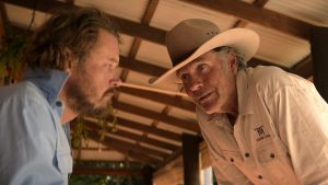 Michael Dorman and Robert Taylor in "Territory"