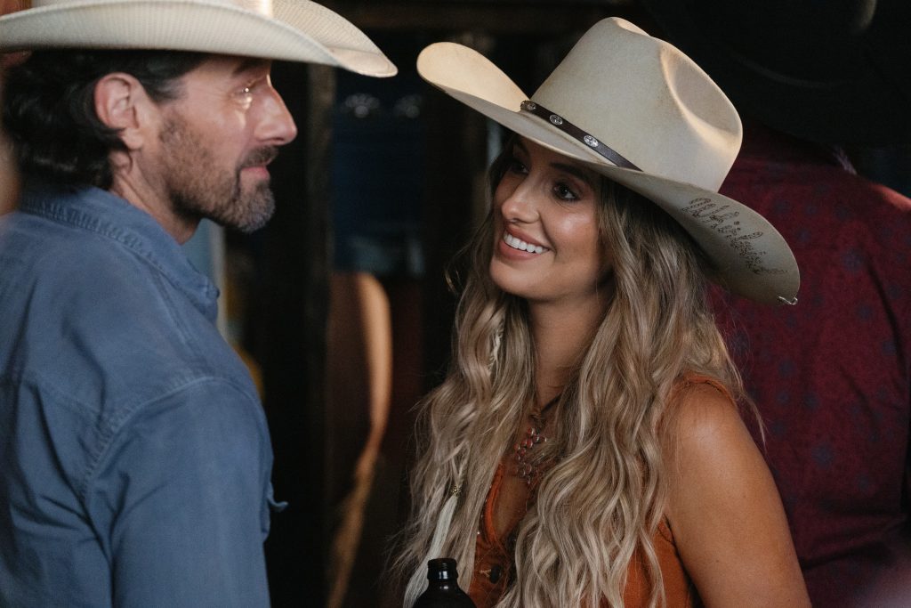 Ian Bohen and Lainey Wilson in "Yellowstone"