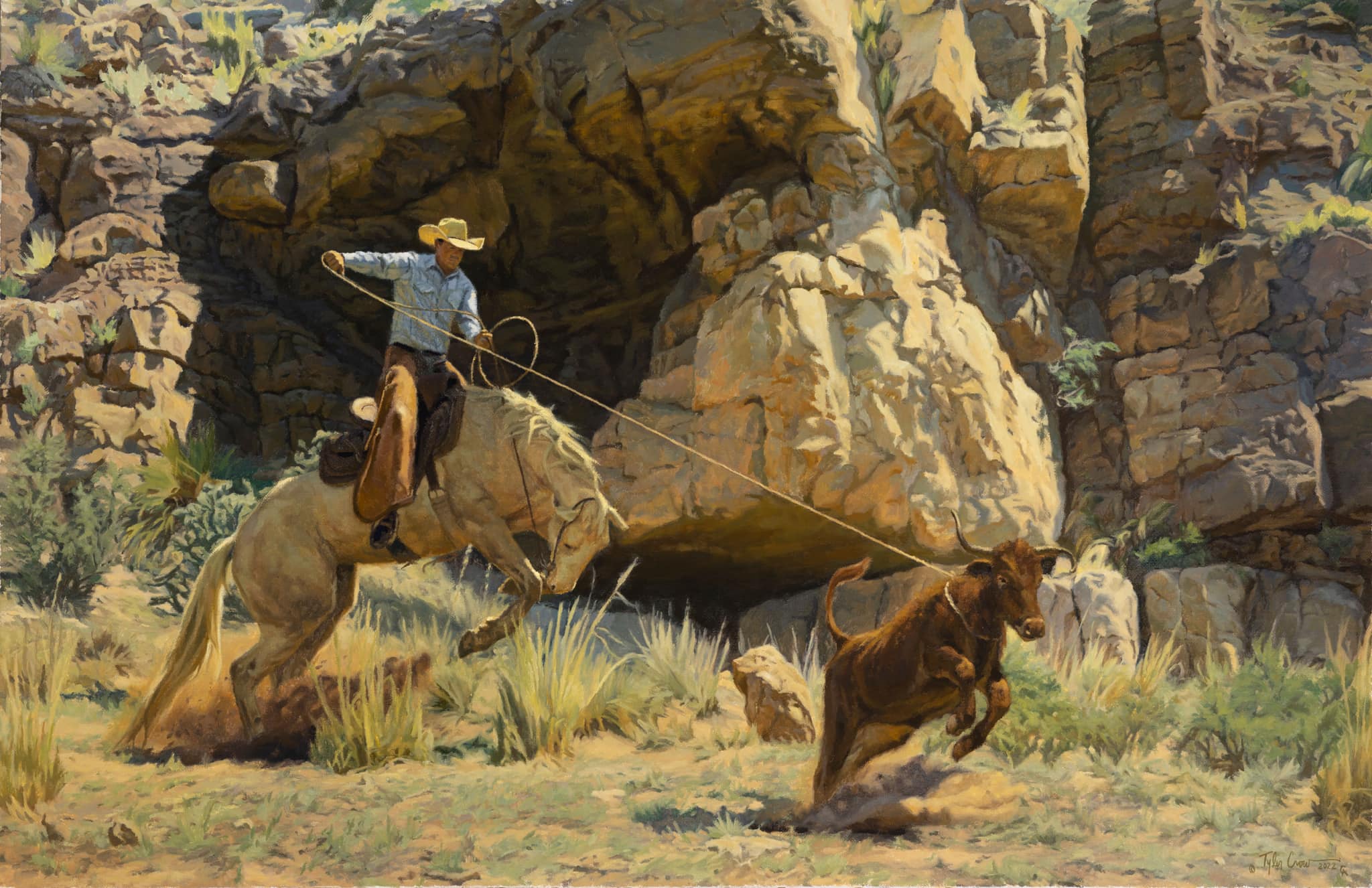In The Bunkhouse With Red Steagall Cowboy Artist Tyler Crow