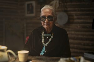 Betty Ann Tsosie as Margaret Cigaret in "Dark Winds"