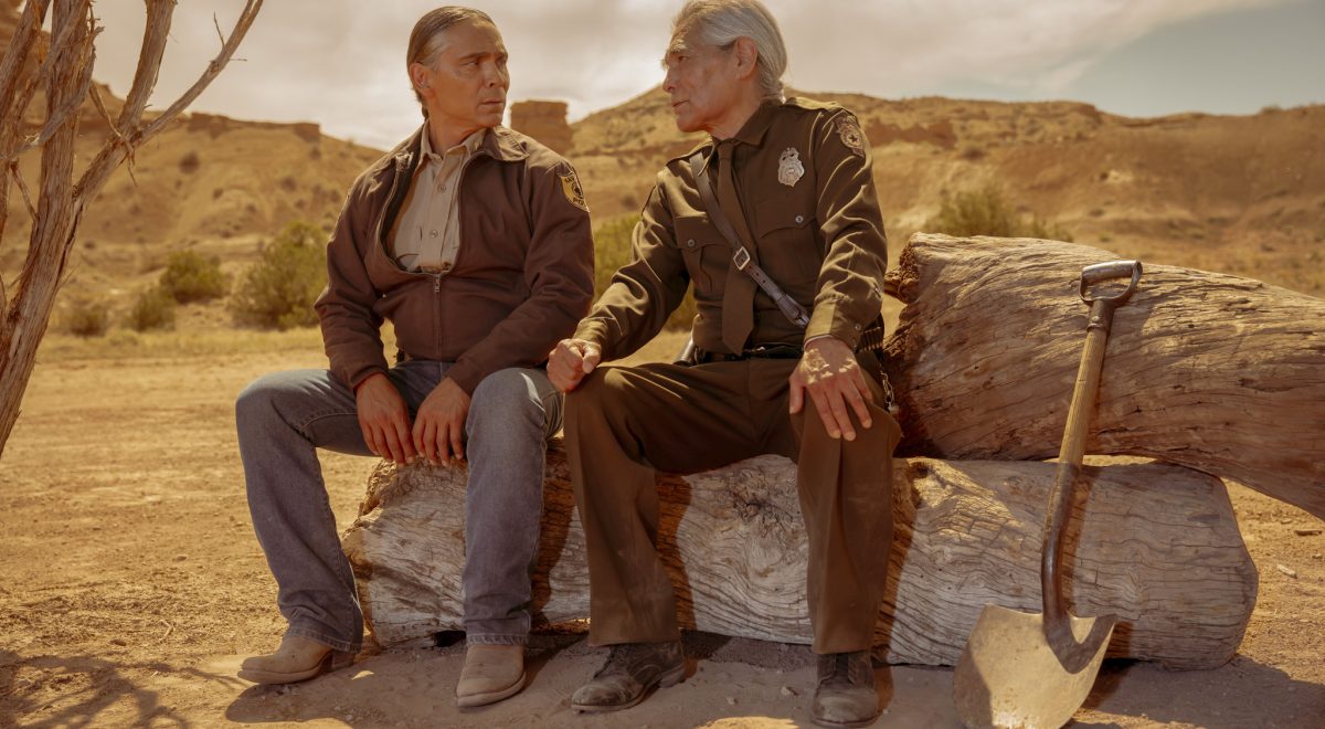 Zahn McClarnon and Joseph Runningfox in "Dark Winds"