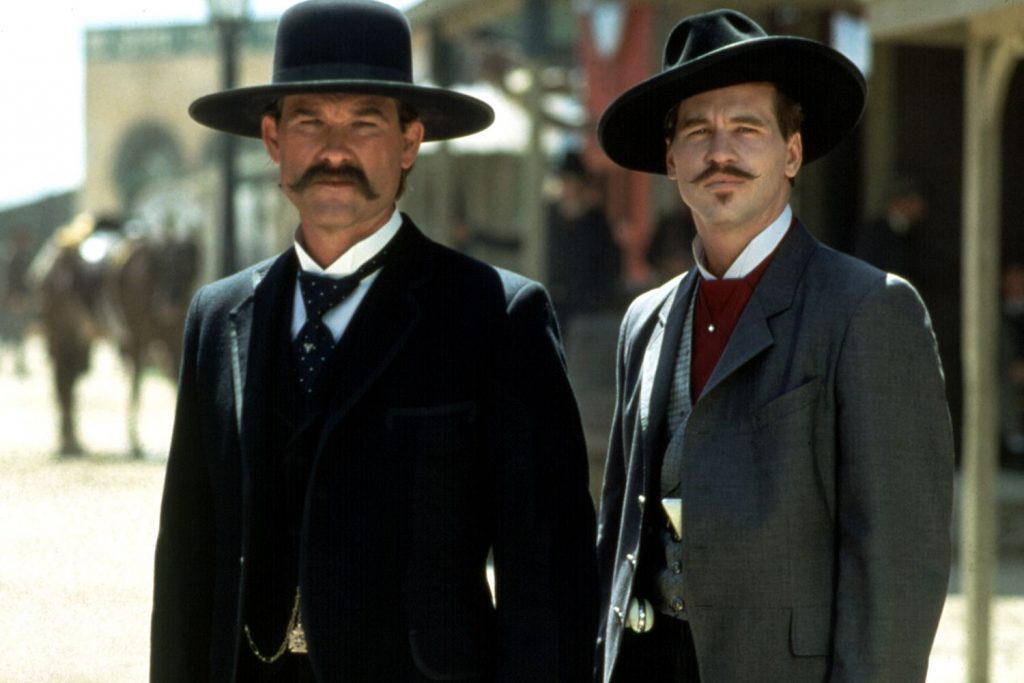 Kurt Russell and Val Kilmer in "Tombstone"