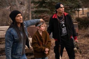 Zahn McClarnon, Gavin Maddox Bergman and Derek Hinkey in "Americana."