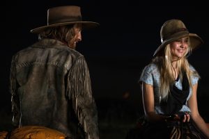 Eric Nelsen and Isabel May in "1883"