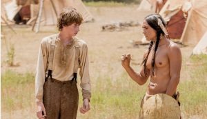 Jacob Lofland and Zahn McClarnon in "The Son"