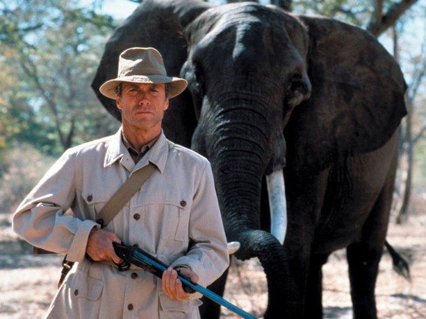 Clint Eastwood in "White Hunter, Black Heart"