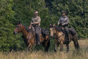 Eric Bana and Lily Santiago in "Untamed"