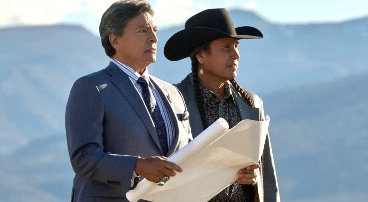 Gil Birmingham and Mo Brings Plenty in "Yellowstone"