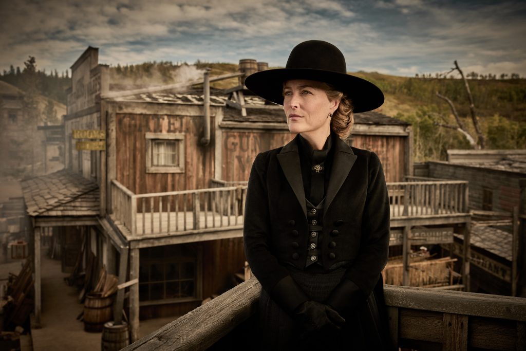 Gillian Anderson as Constance Van Ness in "The Abandons"