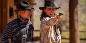 Dermot Mulroney and Blaine May in "Long Shadows."