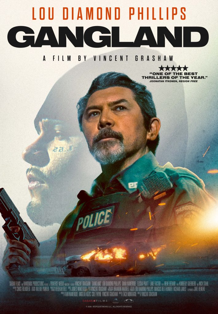 "Gangland" poster with Lou Diamond Phillips