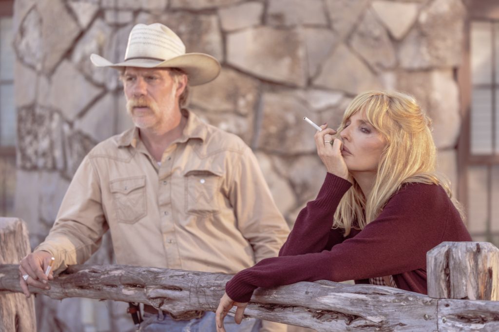 Marc Menchaca as Zachariah and Kelly Reilly as Beth Dutton in "Dutton Ranch"