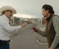 Joaquin Phoenix and Pedro Pascal in "Eddington"