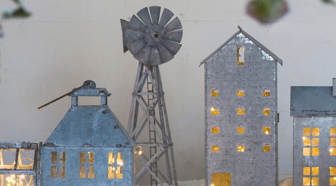 Zinc village windmill Cowboys and Indians Magazine